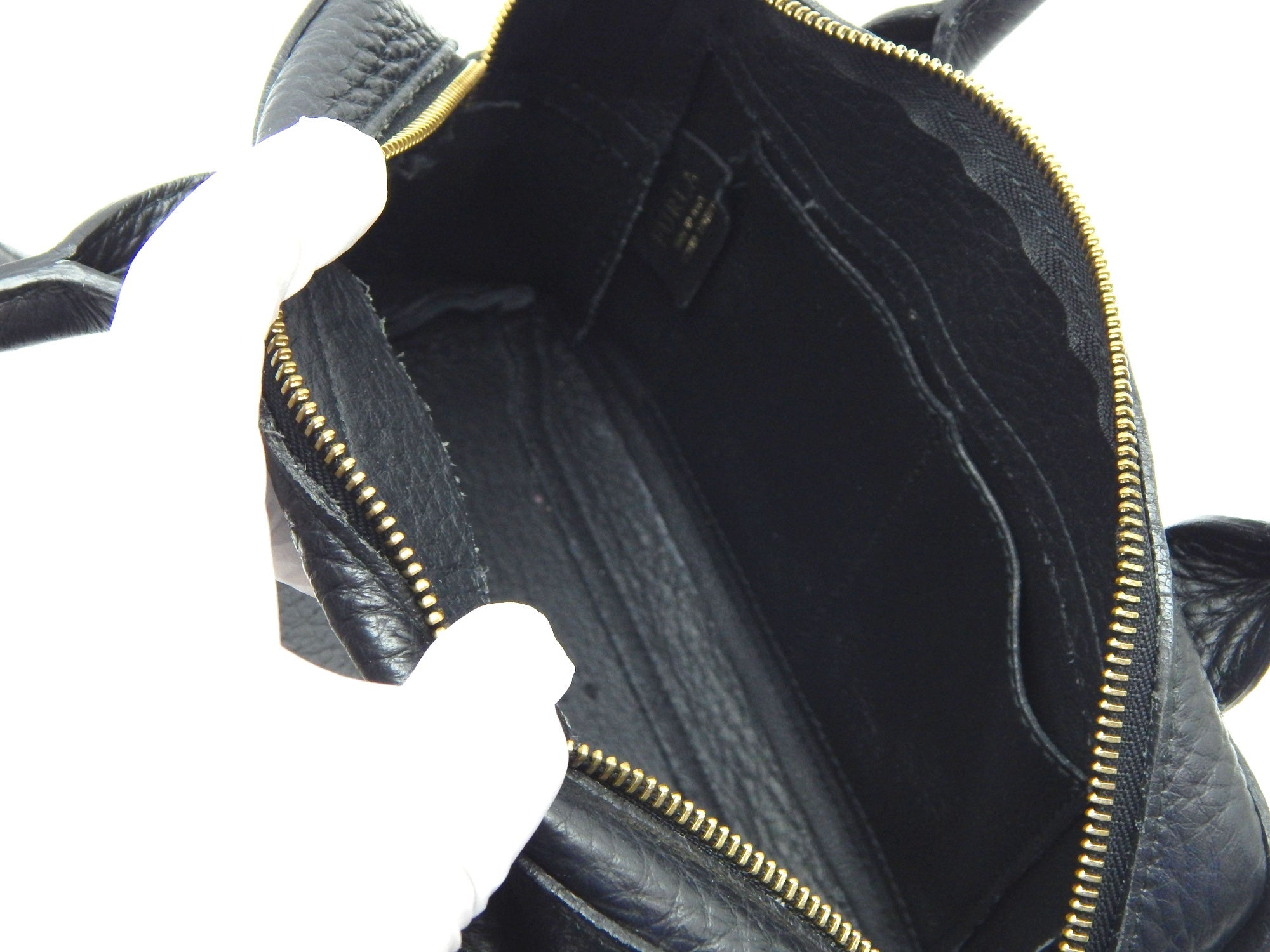 フルラ(FURLA) カプリッチョ サッチェルバッグ ブラック - 安心保証・業界最安値の販売 福助